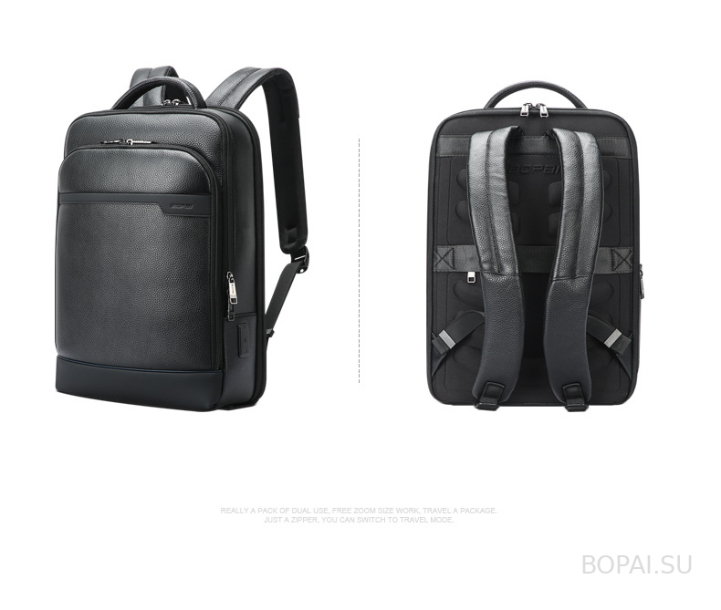 Кожаный  рюкзак Bopai 61-122391