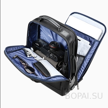 Мужской рюкзак для ноутбука 15.6 с расширением Bopai 751-006631A фото основного отделения