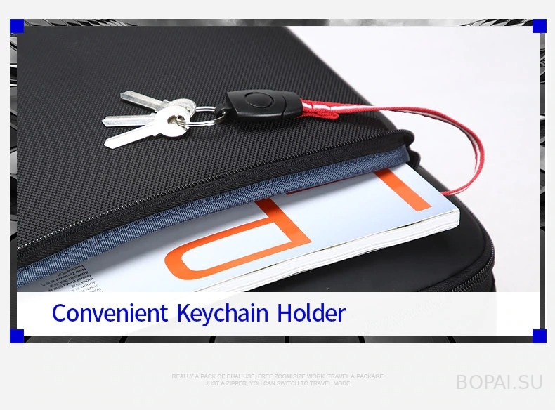Рюкзак деловой Bopai 61-07311 брелок для ключей