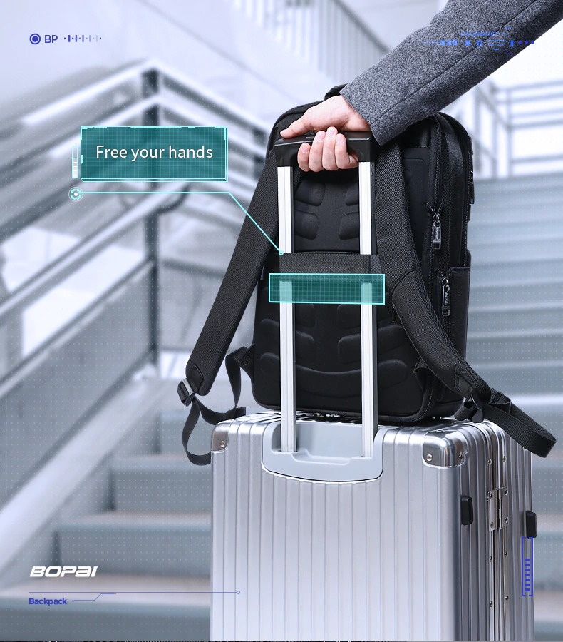 Рюкзак с отстегивающейся сумкой Bopai 61-14311A