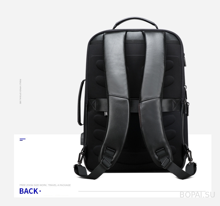 Мужской рюкзак из натуральной кожи Bopai 851-024011
