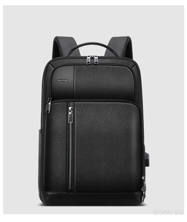 Кожаный рюкзак для  ноутбука 15,6 Bopai 851-036611