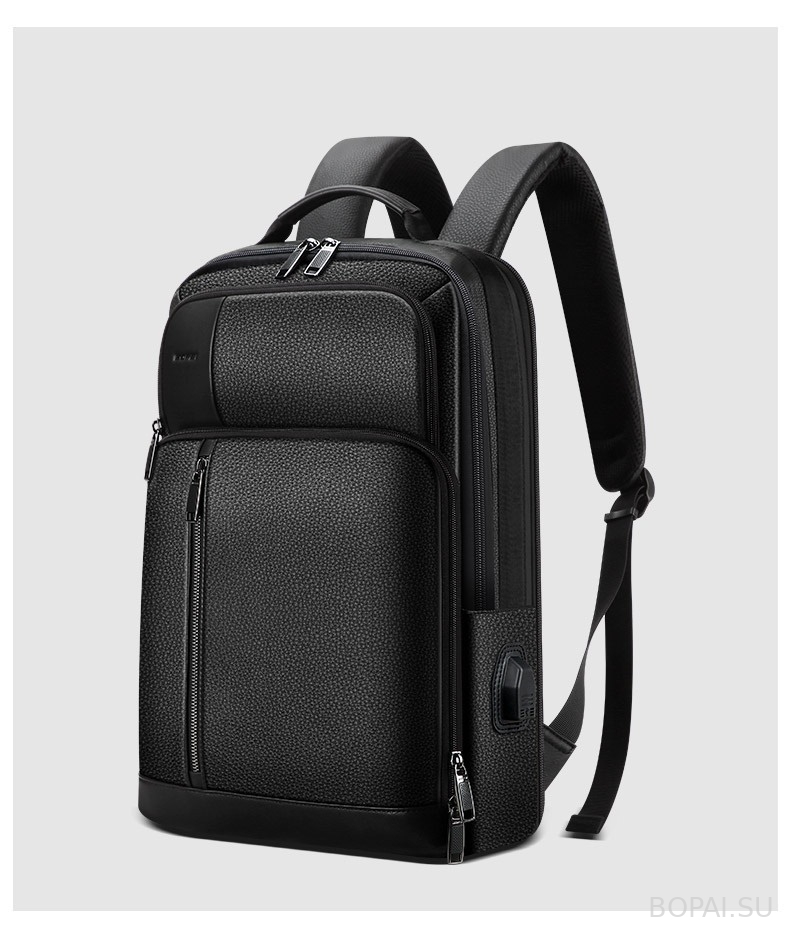 Кожаный рюкзак для  ноутбука 15,6 Bopai 851-036611