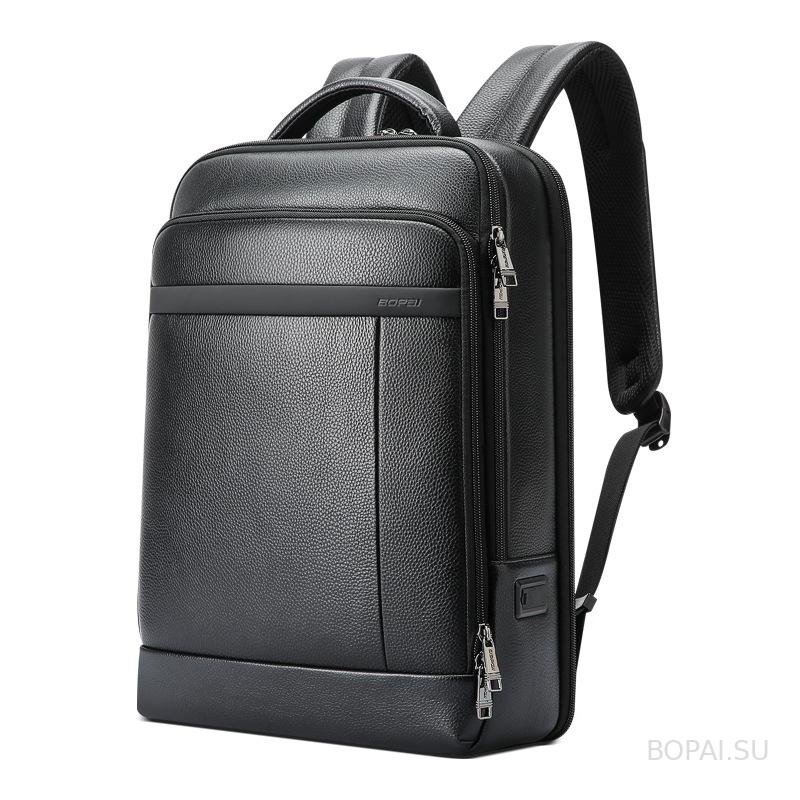Кожаный деловой рюкзак для  Bopai 61-120761