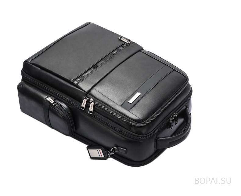 Кожаный деловой рюкзак BOPAI 61-121961 
